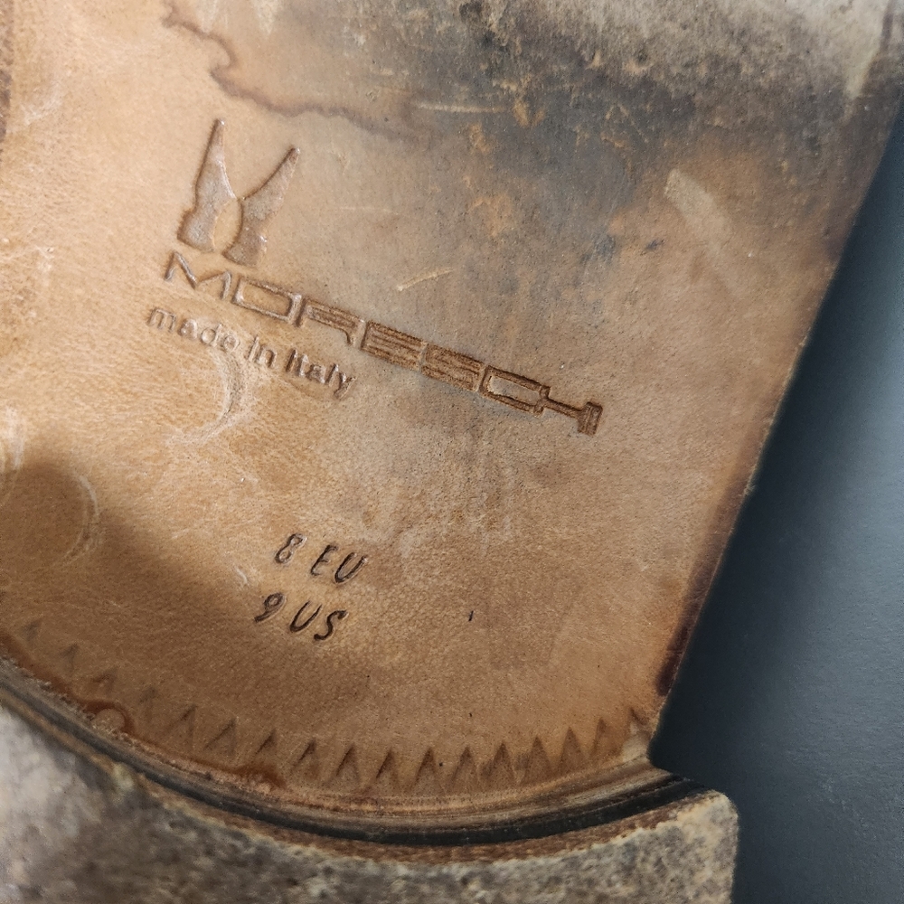 Moreschi Brown Leather laced up shoes Sz 9. - Picture 10 of 11